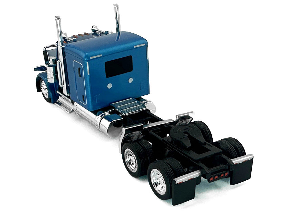 Peterbilt 589 Truck with 72 Inch Sleeper Blue Metallic 1/87 (HO) Plastic Model Car by HO Logistics by HO Logistics Replicas