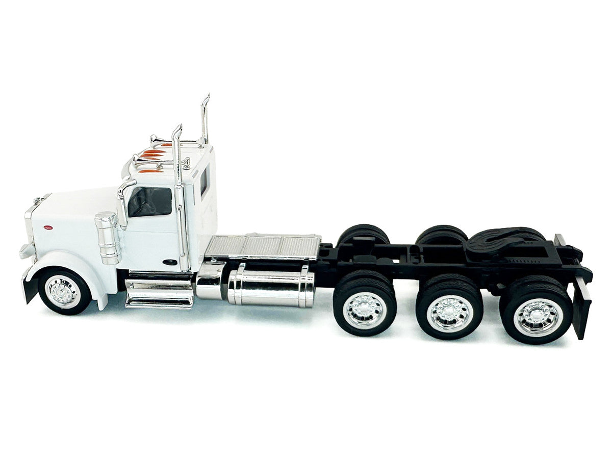 Peterbilt 589 3-Axel Day Cab White 1/87 (HO) Plastic Model Car by HO Logistics by HO Logistics Replicas