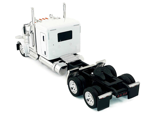 Peterbilt 589 Truck with 72 Inch Sleeper White 1/87 (HO) Plastic Model Car by HO Logistics by HO Logistics Replicas