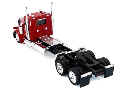Peterbilt 589 2-Axel Day Cab Red 1/87 (HO) Plastic Model Car by HO Logistics by HO Logistics Replicas
