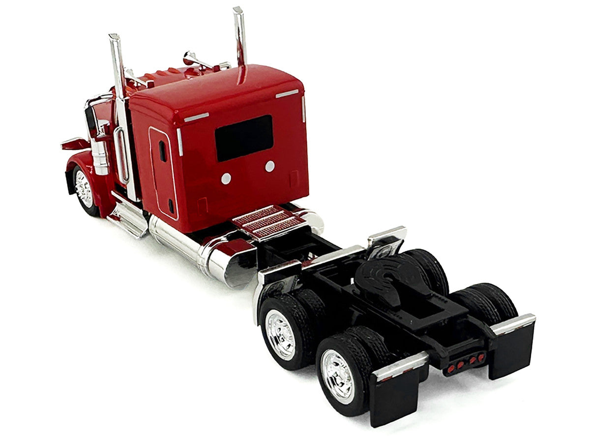 Peterbilt 589 Truck with 72 Inch Sleeper Red 1/87 (HO) Plastic Model Car by HO Logistics by HO Logistics Replicas