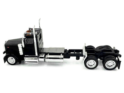 Peterbilt 589 2-Axel Day Cab Black 1/87 (HO) Plastic Model Car by HO Logistics by HO Logistics Replicas