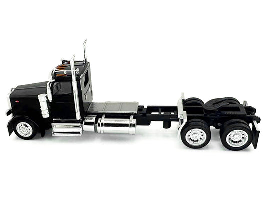 Peterbilt 589 2-Axel Day Cab Black 1/87 (HO) Plastic Model Car by HO Logistics by HO Logistics Replicas