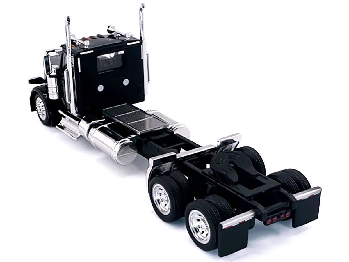Peterbilt 589 2-Axel Day Cab Black 1/87 (HO) Plastic Model Car by HO Logistics by HO Logistics Replicas