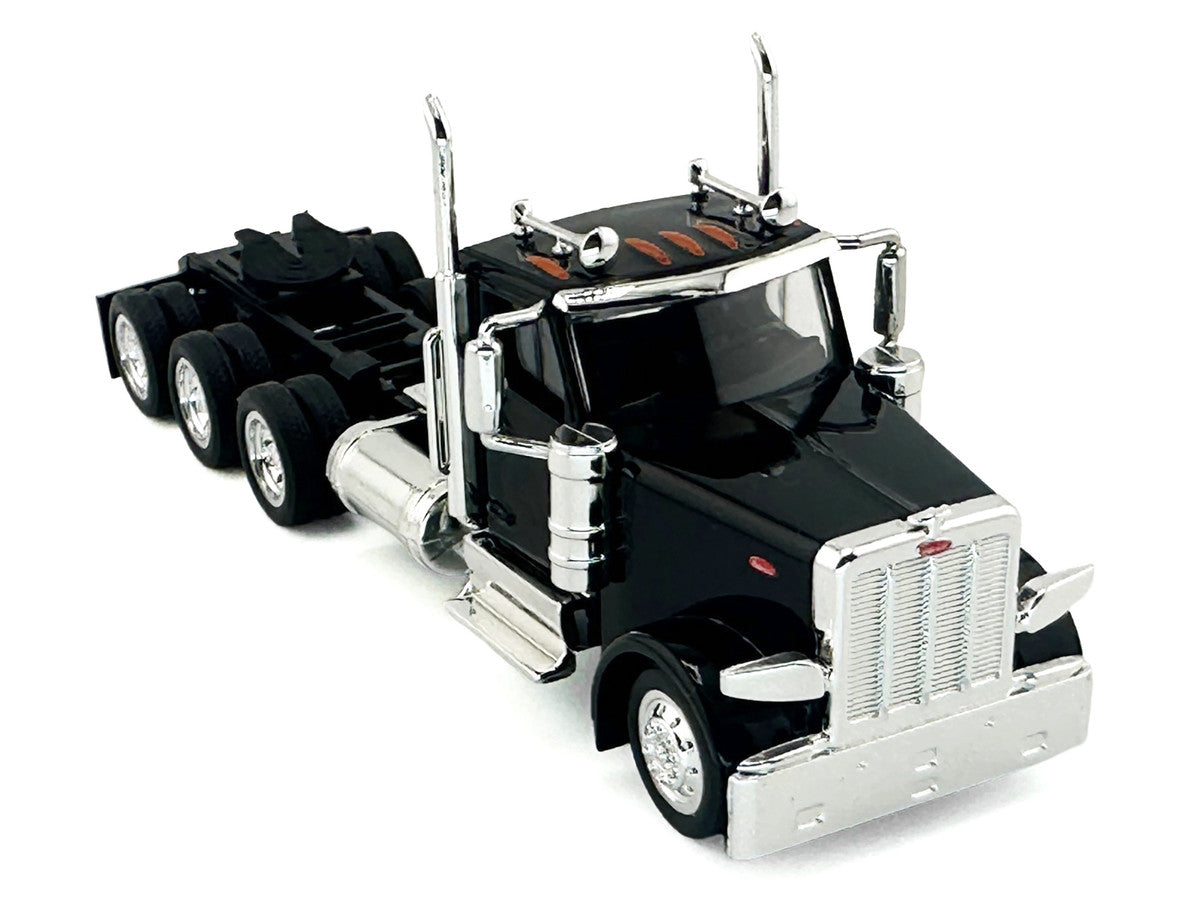 Peterbilt 589 3-Axel Day Cab Black 1/87 (HO) Plastic Model Car by HO Logistics by HO Logistics Replicas