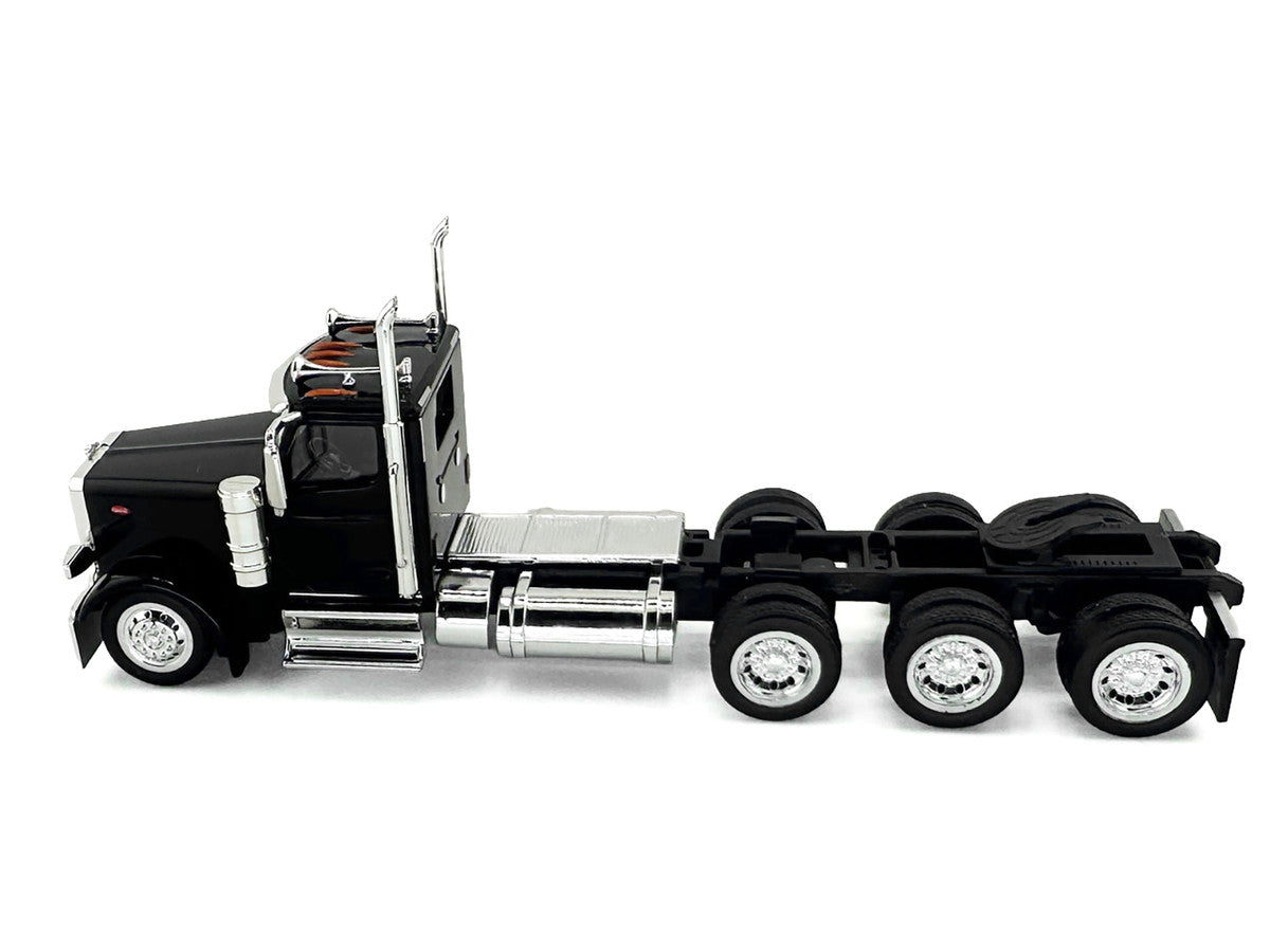 Peterbilt 589 3-Axel Day Cab Black 1/87 (HO) Plastic Model Car by HO Logistics by HO Logistics Replicas