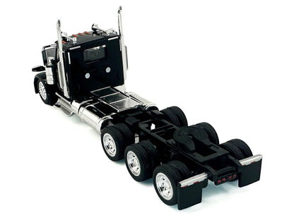 Peterbilt 589 3-Axel Day Cab Black 1/87 (HO) Plastic Model Car by HO Logistics by HO Logistics Replicas