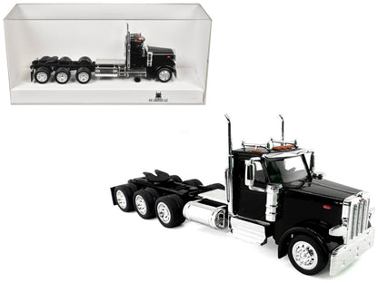 Peterbilt 589 3-Axel Day Cab Black 1/87 (HO) Plastic Model Car by HO Logistics by HO Logistics Replicas