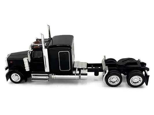 Peterbilt 589 Truck with 72 Inch Sleeper Black 1/87 (HO) Plastic Model Car by HO Logistics by HO Logistics Replicas