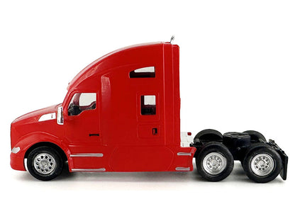 Kenworth T680 Sleeper Cab Red 1/87 (HO) Plastic Model Car by HO Logistics by HO Logistics Replicas