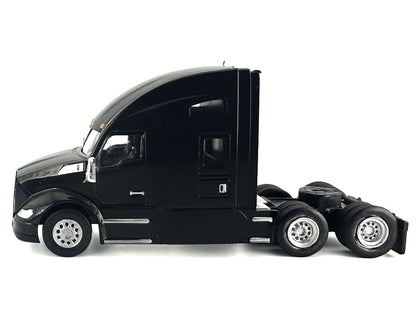 Kenworth T680 Sleeper Cab Black 1/87 (HO) Plastic Model Car by HO Logistics by HO Logistics Replicas