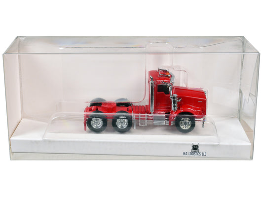Kenworth T800 Day Cab Red 1/87 (HO) Scale Plastic Model Car by HO Logistics by HO Logistics Replicas
