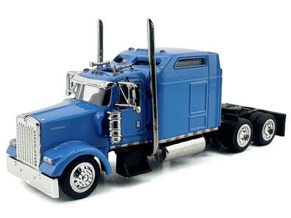 Kenworth W900L Truck Tractor with Sleeper Cab Baby Blue 1/87 (HO) Scale Plastic Model Car by HO Logistics by HO Logistics Replicas