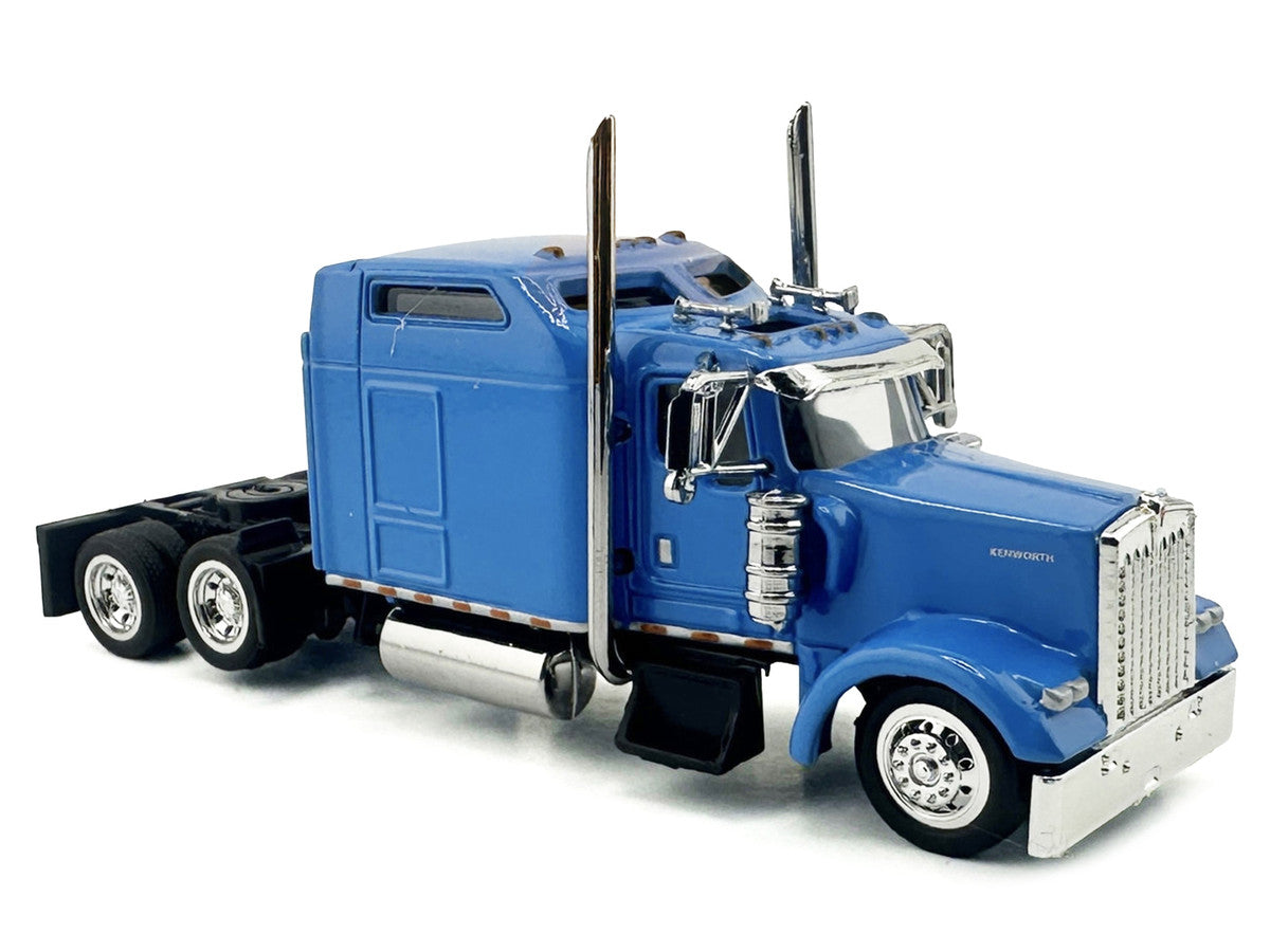 Kenworth W900L Truck Tractor with Sleeper Cab Baby Blue 1/87 (HO) Scale Plastic Model Car by HO Logistics by HO Logistics Replicas
