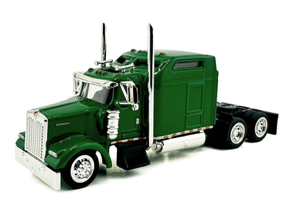Kenworth W900L Truck Tractor with Sleeper Cab Green 1/87 (HO) Scale Plastic Model Car by HO Logistics by HO Logistics Replicas