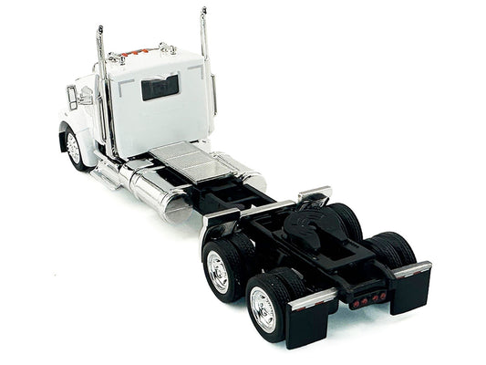 Kenworth W990 2-Axel Day Cab White 1/87 (HO) Plastic Model Car by HO Logistics by HO Logistics Replicas