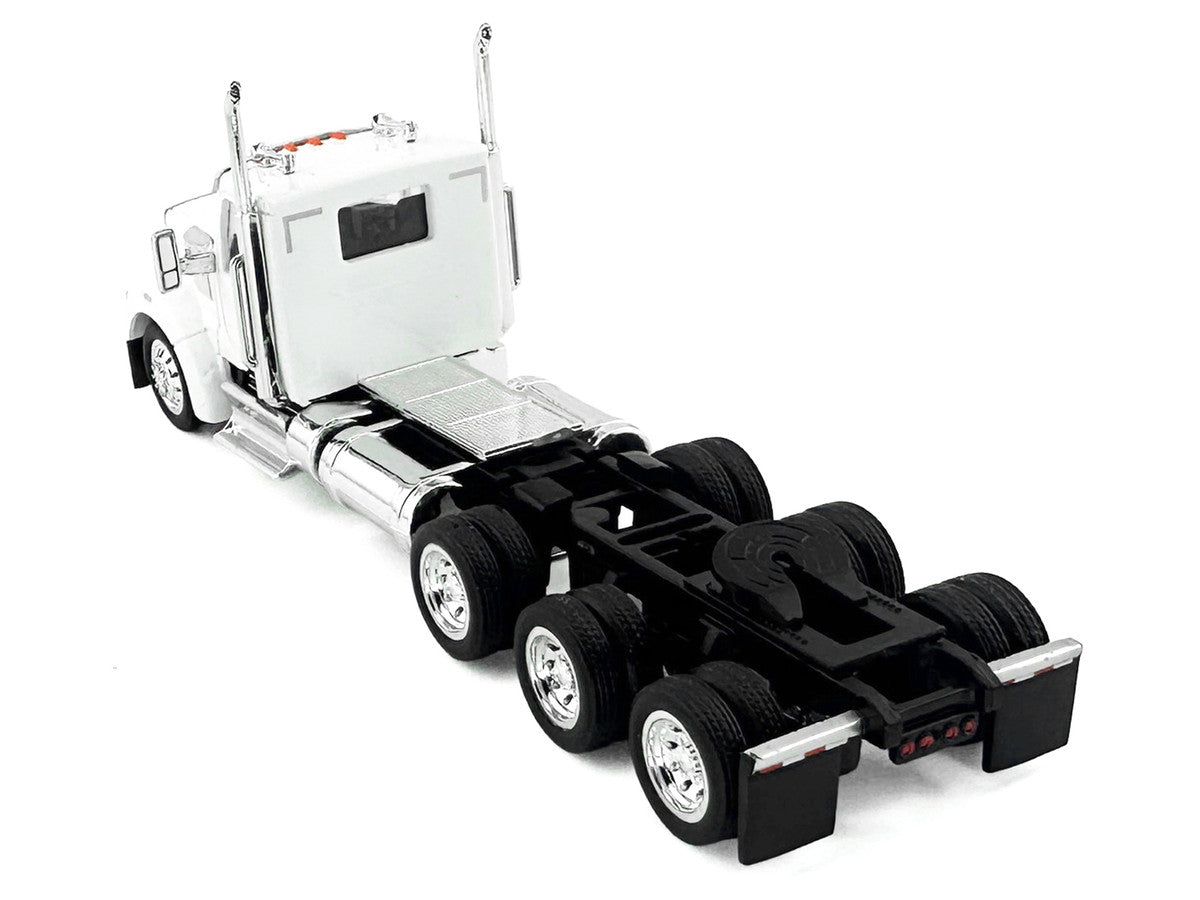 Kenworth W990 3-Axel Day Cab White 1/87 (HO) Plastic Model Car by HO Logistics by HO Logistics Replicas