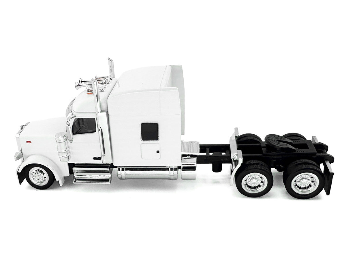 Kenworth W990 with Stand Up Sleeper Cab White 1/87 (HO) Plastic Model Car by HO Logistics by HO Logistics Replicas