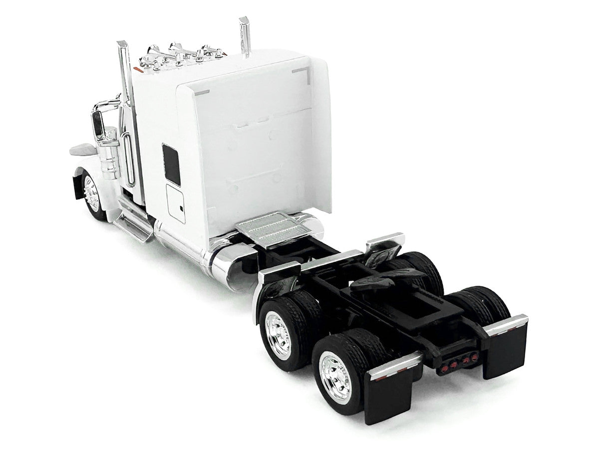 Kenworth W990 with Stand Up Sleeper Cab White 1/87 (HO) Plastic Model Car by HO Logistics by HO Logistics Replicas