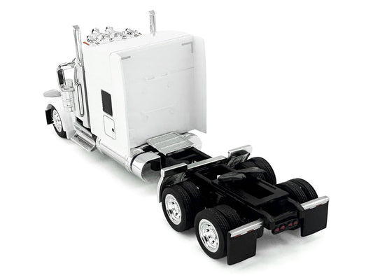 Kenworth W990 with Stand Up Sleeper Cab White 1/87 (HO) Plastic Model Car by HO Logistics by HO Logistics Replicas