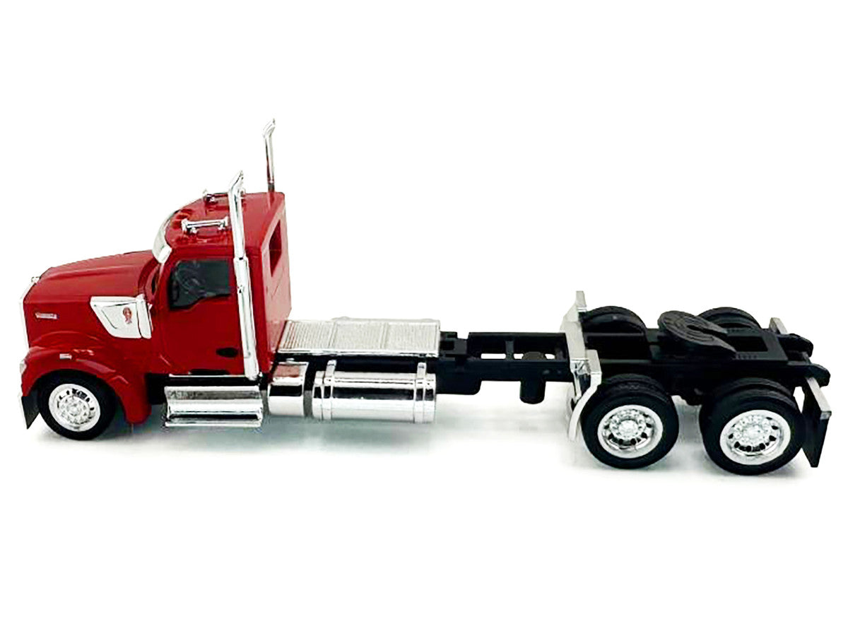 Kenworth W990 2-Axel Day Cab Red 1/87 (HO) Plastic Model Car by HO Logistics by HO Logistics Replicas