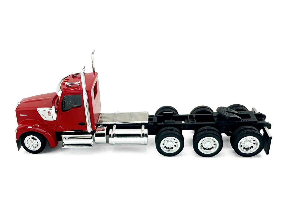 Kenworth W990 3-Axel Day Cab Red 1/87 (HO) Plastic Model Car by HO Logistics by HO Logistics Replicas