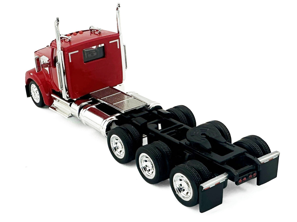 Kenworth W990 3-Axel Day Cab Red 1/87 (HO) Plastic Model Car by HO Logistics by HO Logistics Replicas