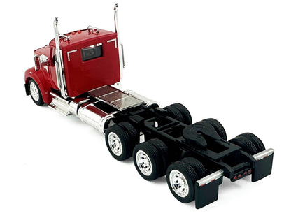 Kenworth W990 3-Axel Day Cab Red 1/87 (HO) Plastic Model Car by HO Logistics by HO Logistics Replicas