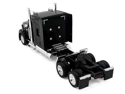 Kenworth W990 with Stand Up Sleeper Cab Black 1/87 (HO) Plastic Model Car by HO Logistics by HO Logistics Replicas