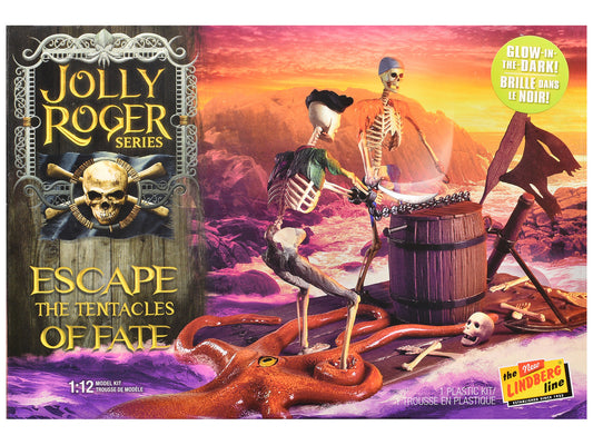 Skill 2 Model Kit Jolly Roger Series "Escape the Tentacles of Fate" Diorama Set 1/12 Scale Model by Lindberg by Lindberg