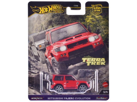 Mitsubishi Pajero Evolution RHD (Right Hand Drive) Red "Terra Trek" Series Diecast Model Car by Hot Wheels by Hotwheels