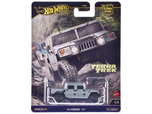 Hummer H1 Pickup Truck Gray Metallic "Terra Trek" Series Diecast Model Car by Hot Wheels by Hotwheels