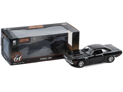 Plymouth Barracuda Black "John Wick: Chapter 4" (2023) Movie 1/18 Diecast Model Car by Highway 61 by Highway 61