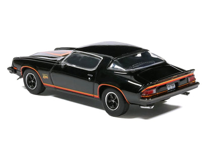 1977 Chevrolet Camaro Z28 Black with Stripes 1/64 Diecast Model Car by IXO Models-2