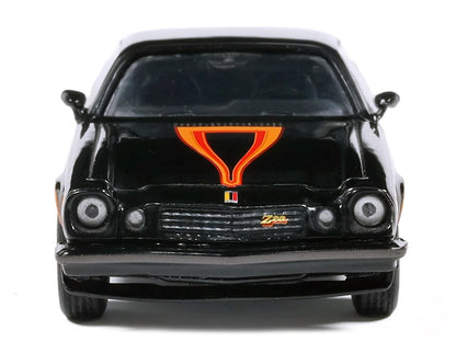1977 Chevrolet Camaro Z28 Black with Stripes 1/64 Diecast Model Car by IXO Models-3