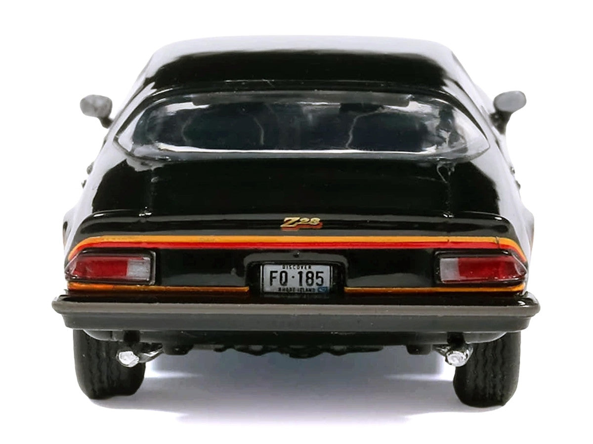 1977 Chevrolet Camaro Z28 Black with Stripes 1/64 Diecast Model Car by IXO Models-4