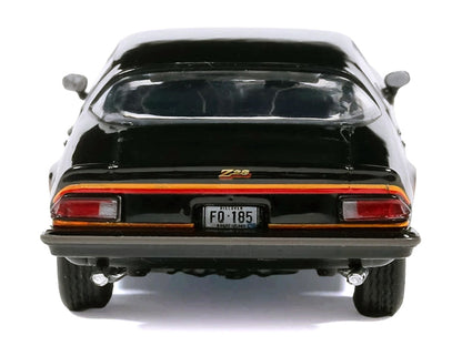 1977 Chevrolet Camaro Z28 Black with Stripes 1/64 Diecast Model Car by IXO Models-4