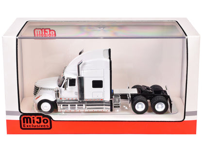 2010 International Lonestar Truck Tractor White 1/64 Diecast Model by IXO Models by IXO