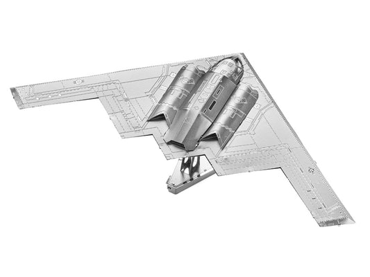 Model Kit Northrop Grumman B-2 Spirit Stealth Bomber Aircraft (Moderate Difficulty) Steel Model by Metal Earth by Metal Earth