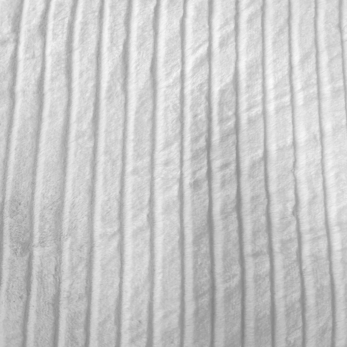 Striped Rabbit Soft Plush Short Pile Faux Fur Fabric
