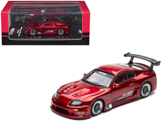 Toyota Supra (A80) "Top Secret" GT300 RHD (Right Hand Drive) Red Metallic 1/64 Diecast Model Car by Inno Models by Inno Models