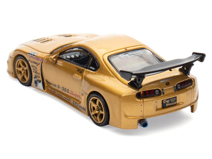 Toyota Supra (A80) "Top Secret" GT300 RHD (Right Hand Drive) Gold Metallic "Tokyo Auto Salon 2025 Event Exclusive" 1/64 Diecast Model Car by Inno Models by Inno Models