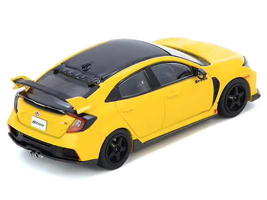 Honda Civic Type R (FK8) RHD (Right Hand Drive) Yellow with Black Top 1/64 Diecast Model Car by Inno Models by Inno Models