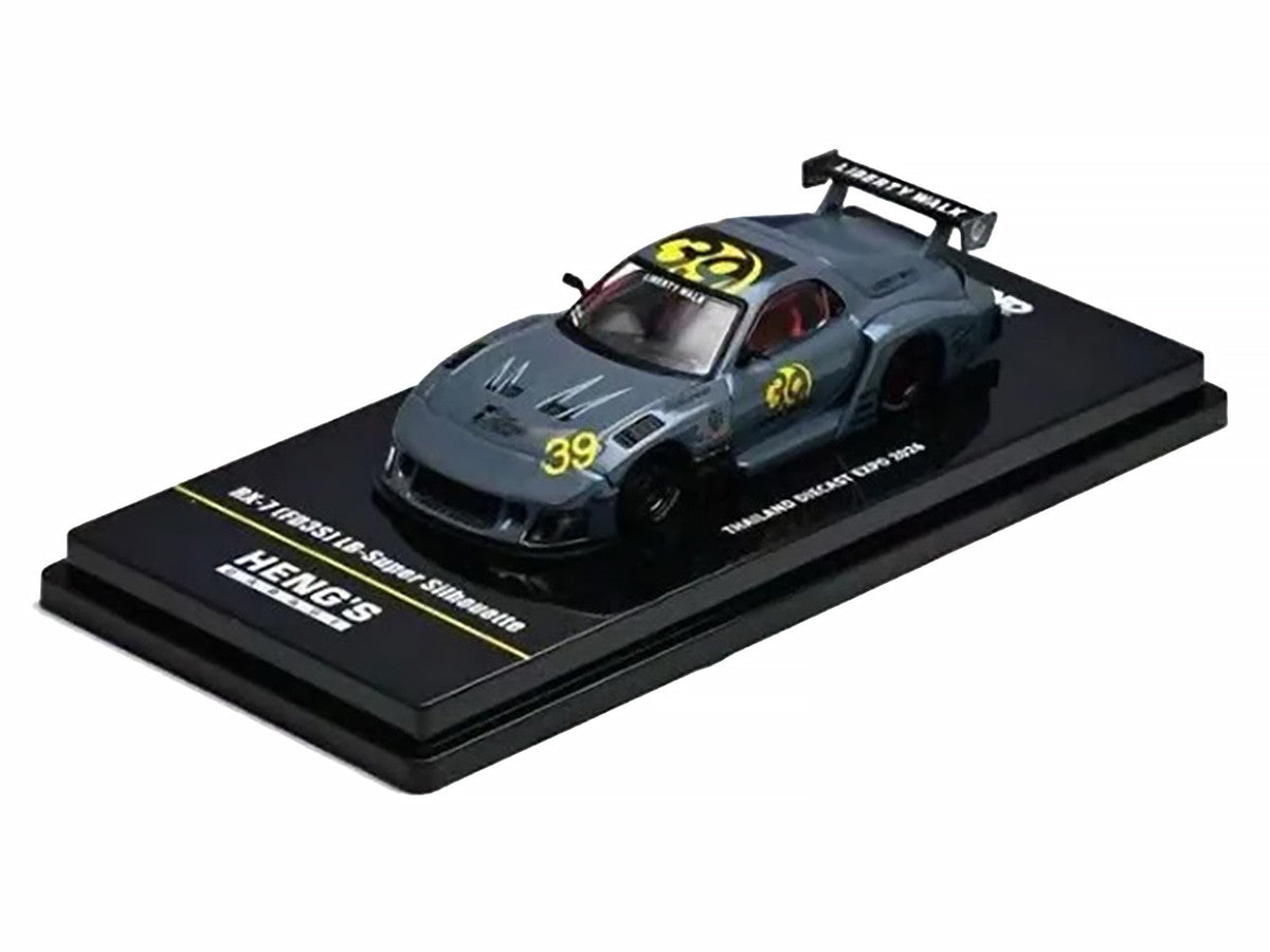 Mazda RX7 (FD3S) LB-Super Silhouette RHD (Right Hand Drive) #39 "Heng's Garage" Gray "Thailand Diecast Expo 2026 Event Edition" 1/64 Diecast Model Car by Inno Models by Inno Models