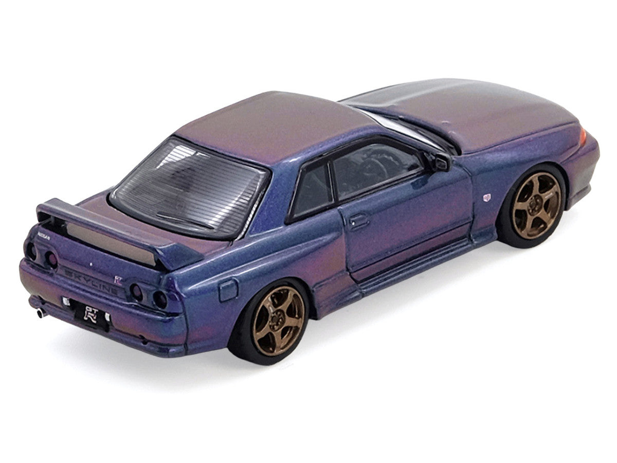 Nissan Skyline GT-R (R32) RHD (Right Hand Drive) Midnight Purple Metallic "Australian Special Edition" 1/64 Diecast Model Car by Inno Models by Inno Models
