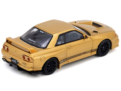 Nissan Skyline "Top Secret" BNR32 GT-R (650R) RHD (Right Hand Drive) Gold Metallic 1/64 Diecast Model Car by Inno Models by Inno Models