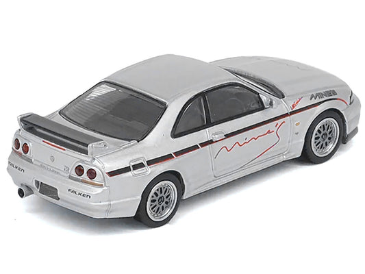 Nissan Skyline GT-R N1 (R33) RHD (Right Hand Drive) "Tuned by Mine's" Silver 1/64 Diecast Model Car by Inno Models by Inno Models