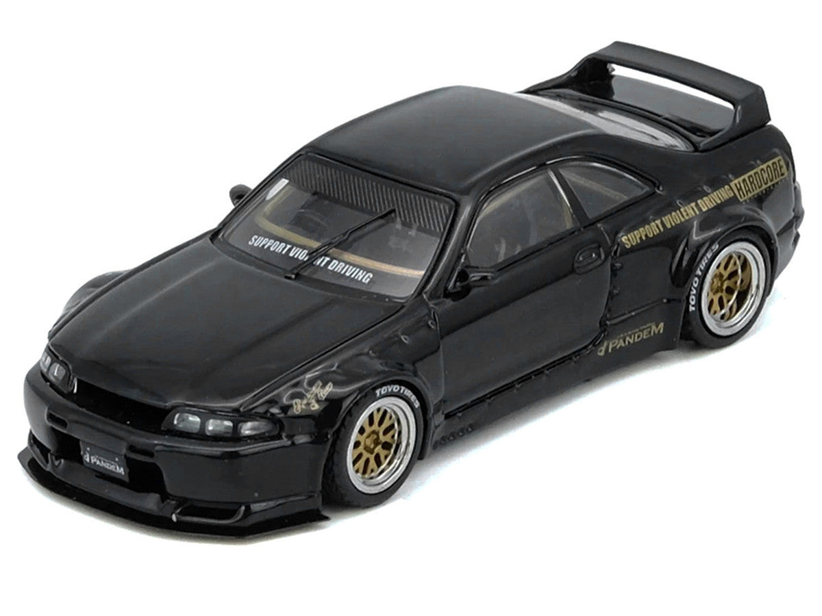 Nissan Skyline GT-R (BCNR33) RHD (Right Hand Drive) "Pandem - Rocket Bunny" Black 1/64 Diecast Model Car by Inno Models by Inno Models