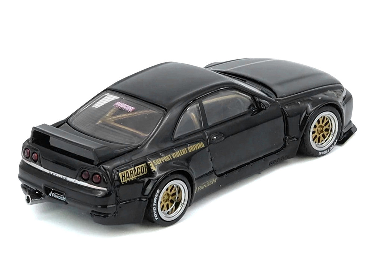Nissan Skyline GT-R (BCNR33) RHD (Right Hand Drive) "Pandem - Rocket Bunny" Black 1/64 Diecast Model Car by Inno Models by Inno Models