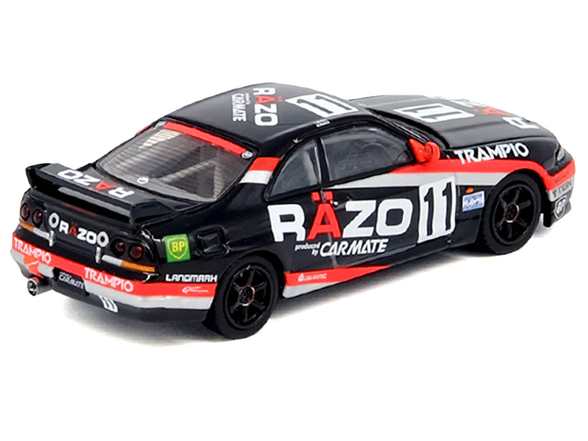 Nissan Skyline GT-R (R33) RHD (Right Hand Drive) #11 "Razo Trampio" N1 Super Endurance Series "Sedan Highland" (1995) 1/64 Diecast Model Car by Inno Models by Inno Models